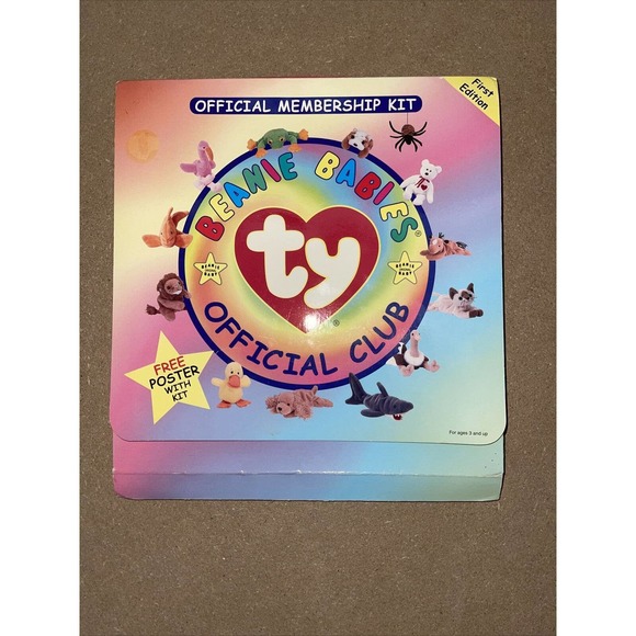 Beanie Babies Official Membership Kit•1st Edition•All Stickers Included!• - Picture 1 of 12